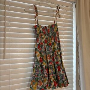 Floral Mini Dress with Adjustable Straps